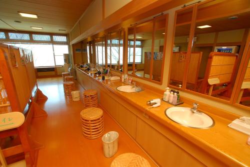 Salle de bains dans l'établissement Abashiri Kanko Hotel