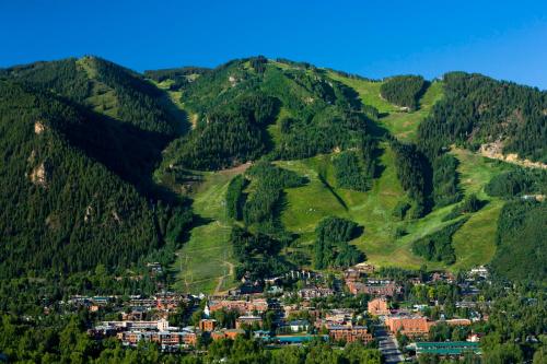a town in the middle of a mountain at The Little Nell in Aspen
