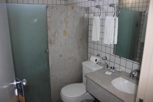 Ένα μπάνιο στο Hotel Senac Grogotó