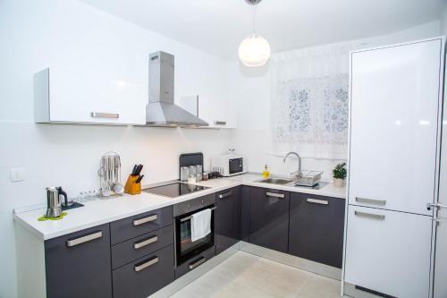 Η κουζίνα ή μικρή κουζίνα στο Villa Orljak