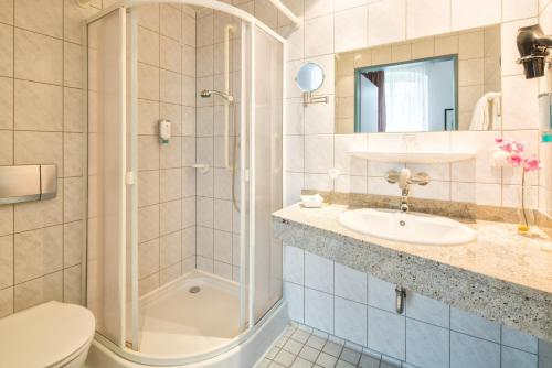 Koupelna v ubytování Grandhotel Esplanade