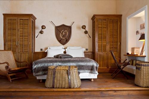Cama o camas de una habitación en Villa De L'Ô