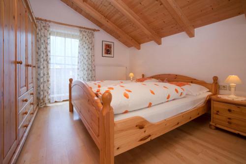 מיטה או מיטות בחדר ב-Kräuterpension Rosenkranz