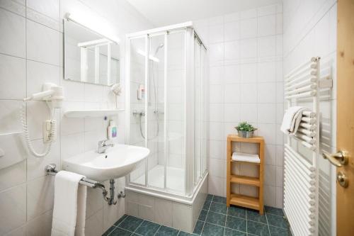 Vonios kambarys apgyvendinimo įstaigoje Il Plonner - Hotel Restaurant Biergarten