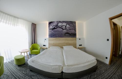Cama o camas de una habitación en Landgasthaus Fischer