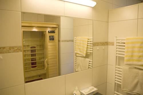 Koupelna v ubytování Appartements Stiererhof