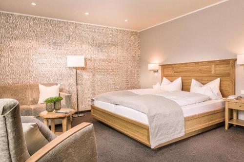 מיטה או מיטות בחדר ב-Landgasthof Redeker