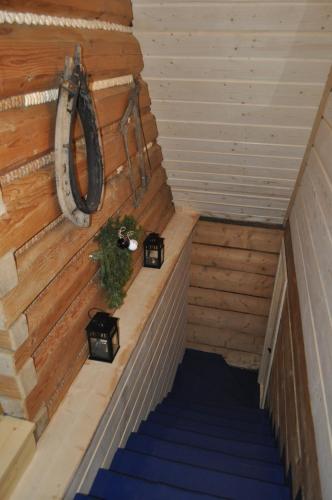 an overhead view of a stairs in a sauna at Legenda Tatr in Zakopane
