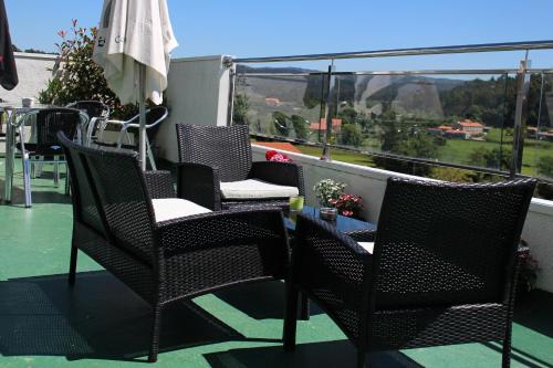 Balkón nebo terasa v ubytování Hotel As Camelias