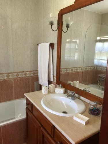 Koupelna v ubytování Casa do Serrador
