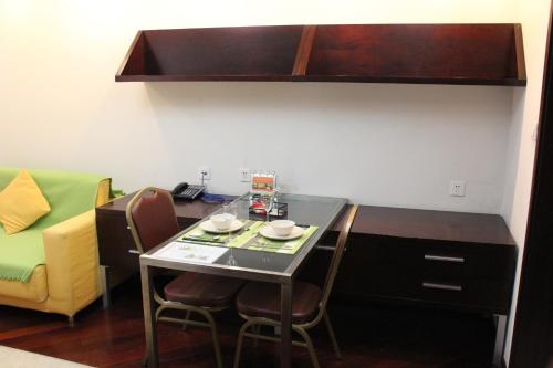 Χώρος καθιστικού στο Shanghai Cosmo World Union Service Apartment