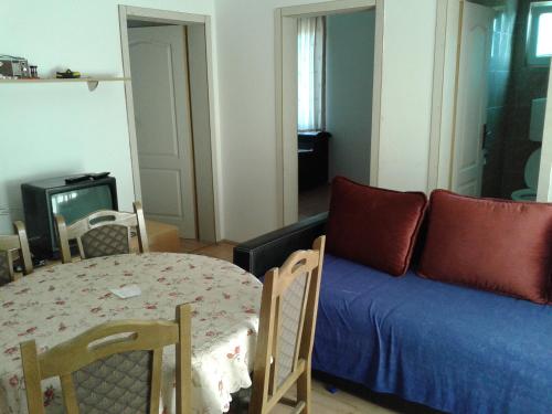a living room with a couch and a table at Apartment Pavlovic in Soko Banja