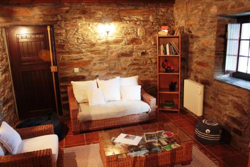 Χώρος καθιστικού στο Casas de Pedra