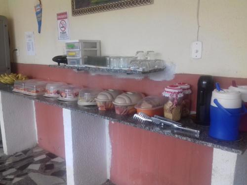 Køkken eller tekøkken på Pousada Pé de Serra Baturité