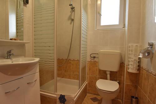 Koupelna v ubytování Apartments Villa Dolmar