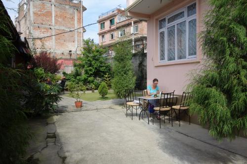 Zahrada ubytování Bodhi Guest House