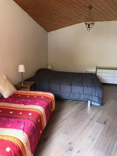 Postel nebo postele na pokoji v ubytování Chalet 12 personnes Montgenèvre