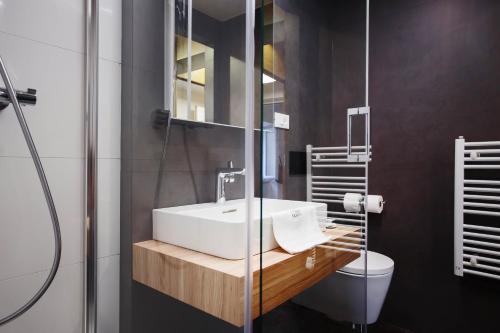 Koupelna v ubytování Mijama suites