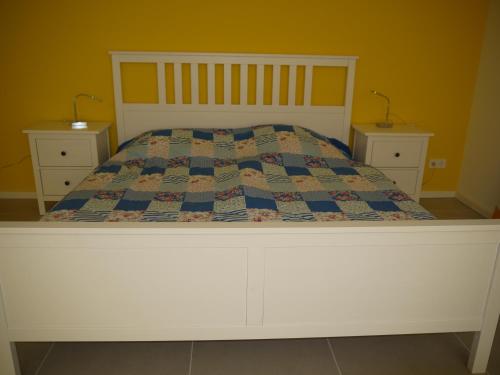Ένα ή περισσότερα κρεβάτια σε δωμάτιο στο Studio im Haus in Seenähe