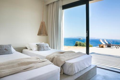 Posteľ alebo postele v izbe v ubytovaní Casa di mare
