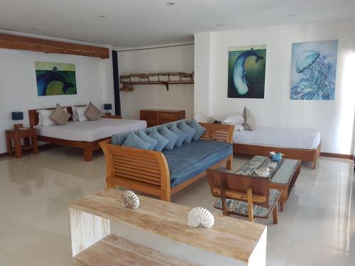 Χώρος καθιστικού στο Sunset Hill Hotel