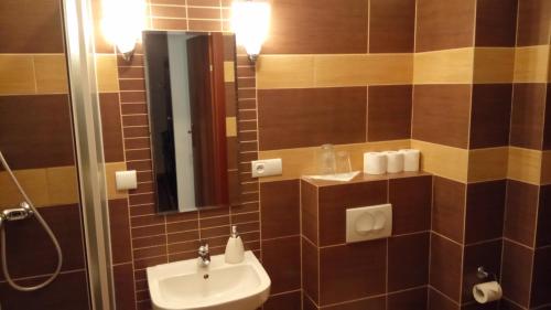 Kúpeľňa v ubytovaní Apartament Bambusowy