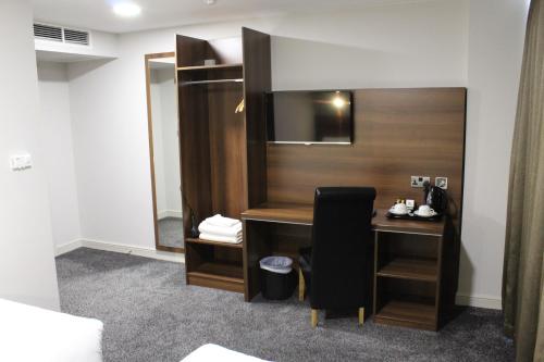 Postel nebo postele na pokoji v ubytování OX Hotel Manchester