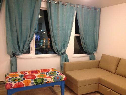 Posezení v ubytování Aquamarine Suites