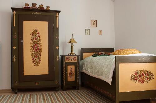 Postel nebo postele na pokoji v ubytování Chalupa Semín