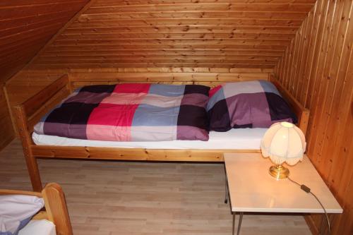 Postel nebo postele na pokoji v ubytování Ferienhaus am Emspark