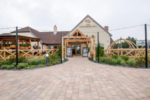 a building with a wooden archway in front of it at Canterbury Bell, Margate by Marston's Inns in Broadstairs