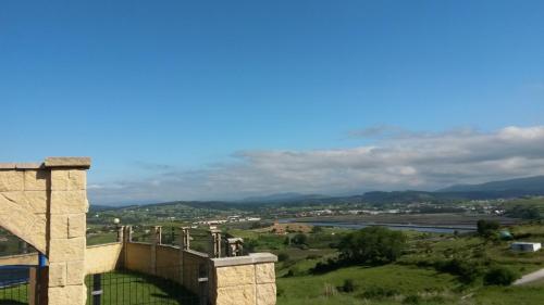 a view of the valley from a building at Apartamentos Casa Carmen in Suances