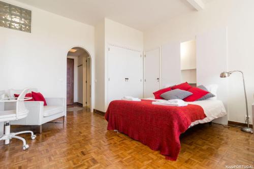 Cama o camas de una habitación en Arcadas Delight Studio