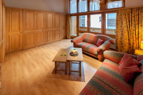 Гостиная зона в Appartements Zermatt Paradies