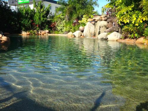 a pool of water with some rocks in it at Cardwell at the Beach in Cardwell