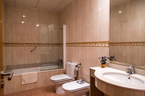 Kylpyhuone majoituspaikassa Hostal Casa Manolo