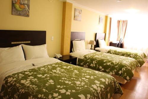 Postel nebo postele na pokoji v ubytování Hotel Joshed Imperial