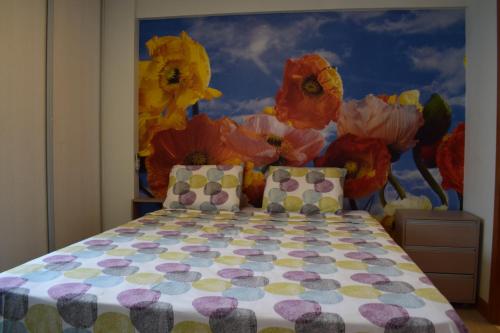 Säng eller sängar i ett rum på Cobertura Duplex Luxo