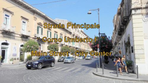 シラクーサにあるCasa Corso Umberto I, historic Main Streetの中心街道図