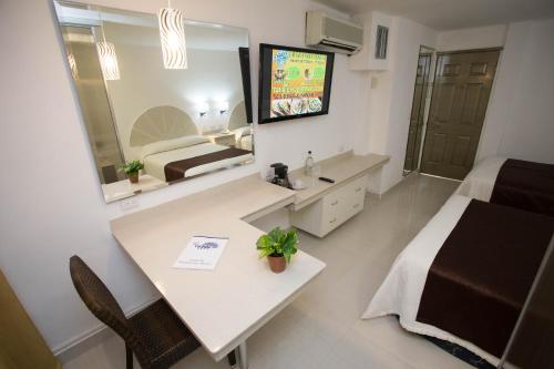 Posezení v ubytování Hotel Plaza Caribe