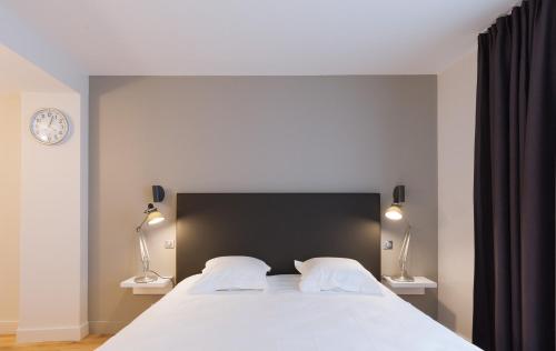 Postel nebo postele na pokoji v ubytování Appartement T4 Le Courbin