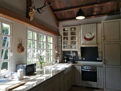 A kitchen or kitchenette at Casona Naviega