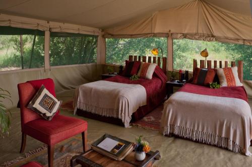 Cama o camas de una habitación en Kicheche Laikipia Camp