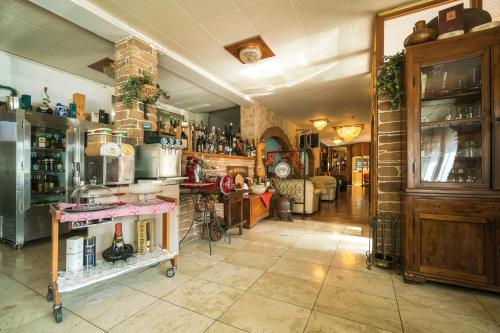 The lounge or bar area at Hotel Ristorante Stella