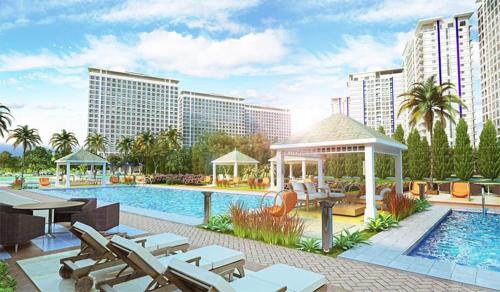 Taal View Condo by Lizaの敷地内または近くにあるプール