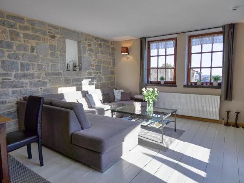 Χώρος καθιστικού στο Limbourg Nature Retreat