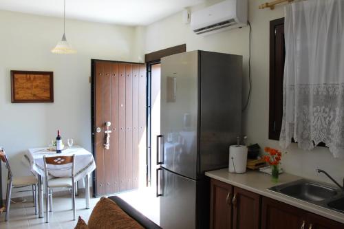 Kuchyň nebo kuchyňský kout v ubytování Apartments Spiros Pelion