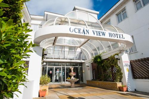 a view of the front of the ocean view hotel at Ocean View Hotel in Shanklin