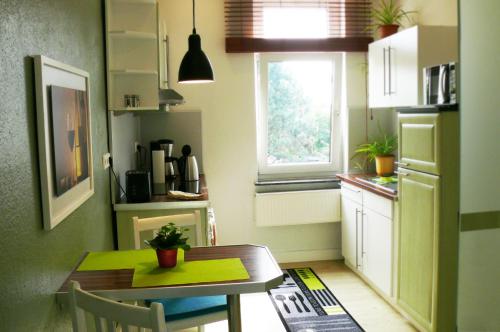 Η κουζίνα ή μικρή κουζίνα στο Ferienwohnung Stuermer