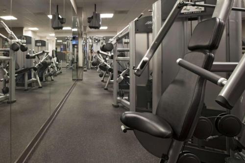 a gym with rows of chairs and machines at Hyatt Regency Sacramento in Sacramento